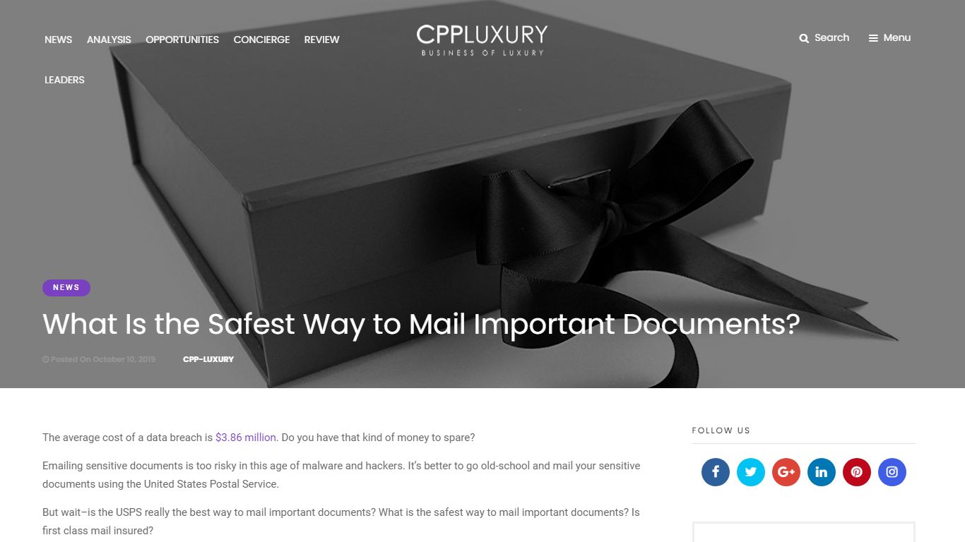 What Is the Safest Way to Mail Important Documents?